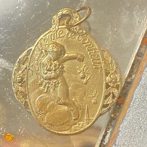 14k Gold Angel of Happiness Charm, Pendant